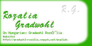 rozalia gradwohl business card
